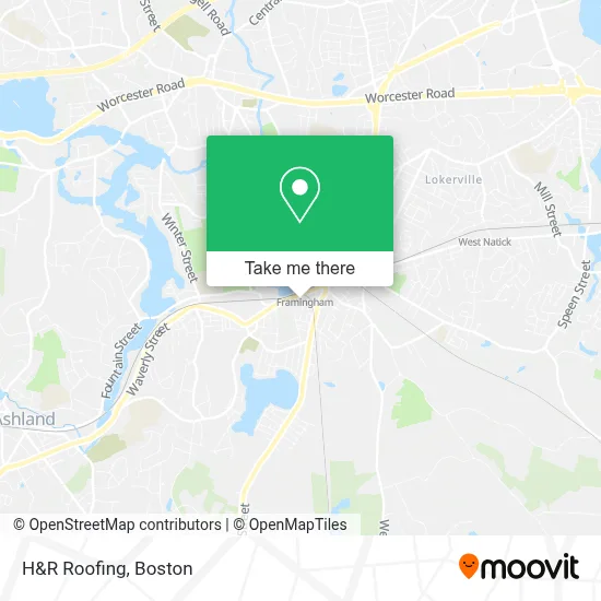 H&R Roofing map
