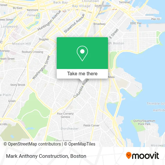 Mark Anthony Construction map