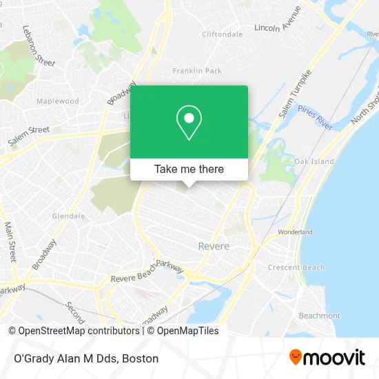 O'Grady Alan M Dds map