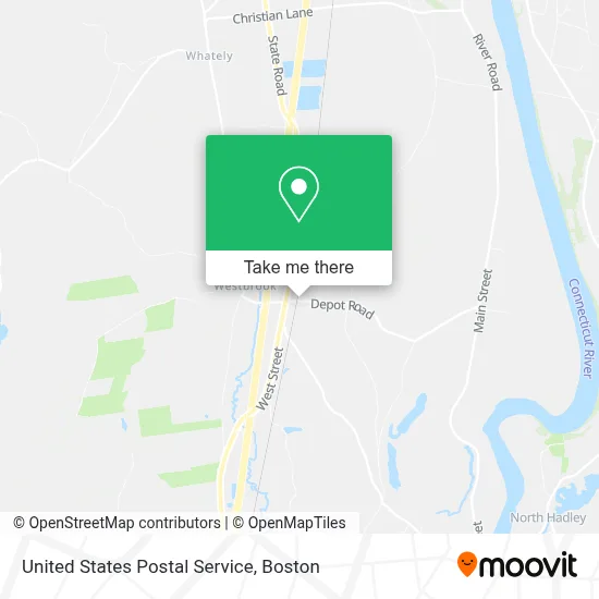 United States Postal Service map