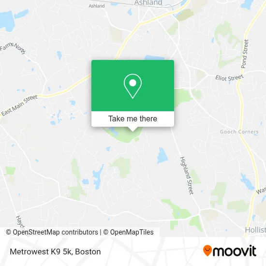 Metrowest K9 5k map