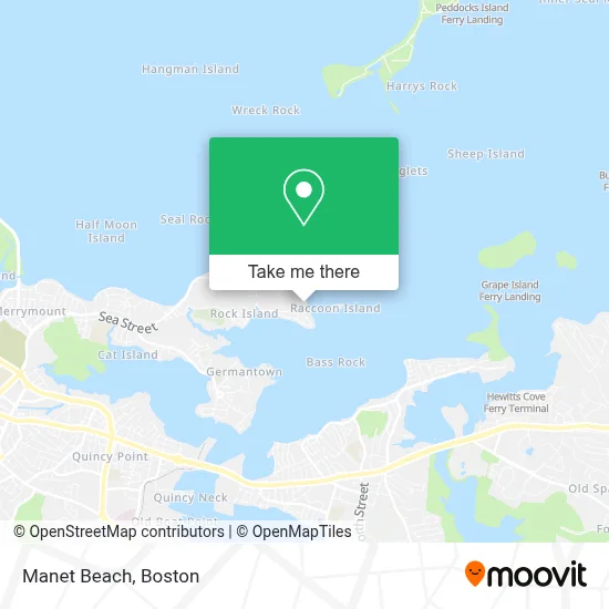 Manet Beach map