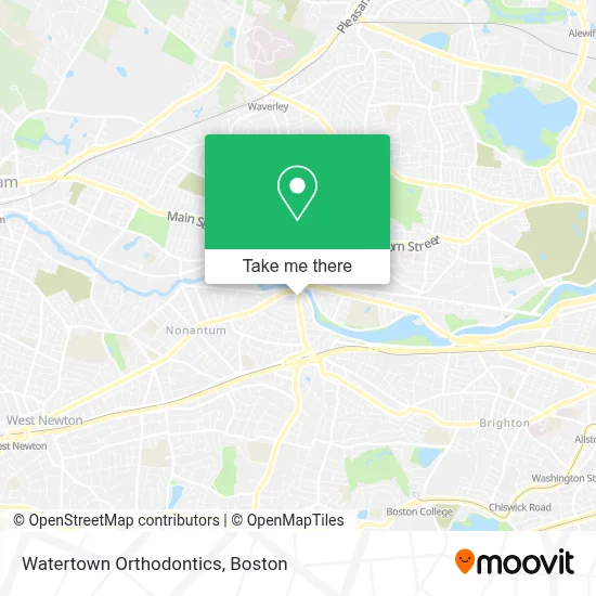 Watertown Orthodontics map