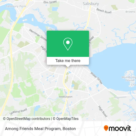Among Friends Meal Program map
