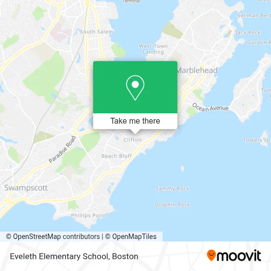 Eveleth Elementary School map