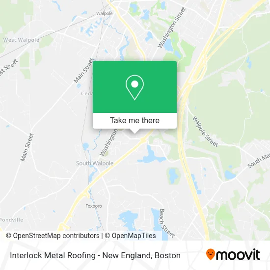 Interlock Metal Roofing - New England map