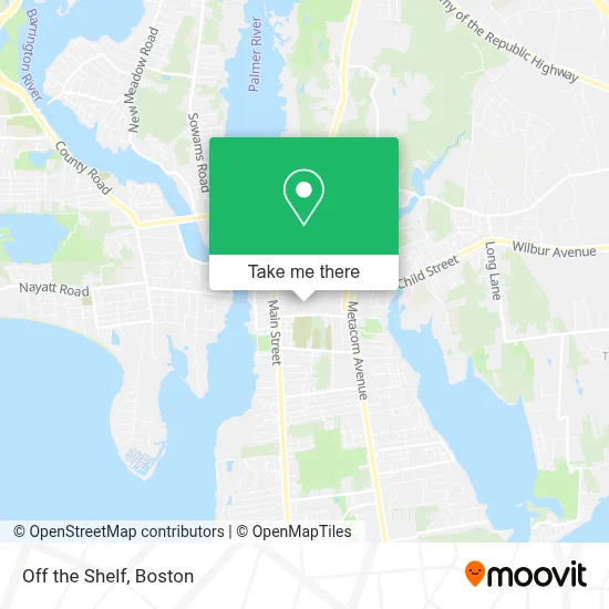 Off the Shelf map