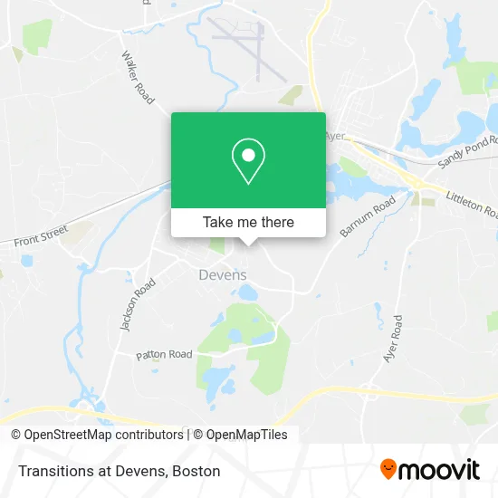 Transitions at Devens map
