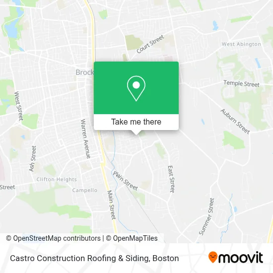 Castro Construction Roofing & Siding map