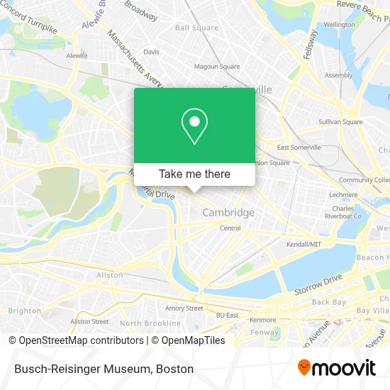 Busch-Reisinger Museum map