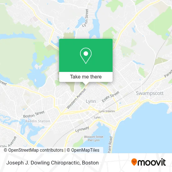 Joseph J. Dowling Chiropractic map