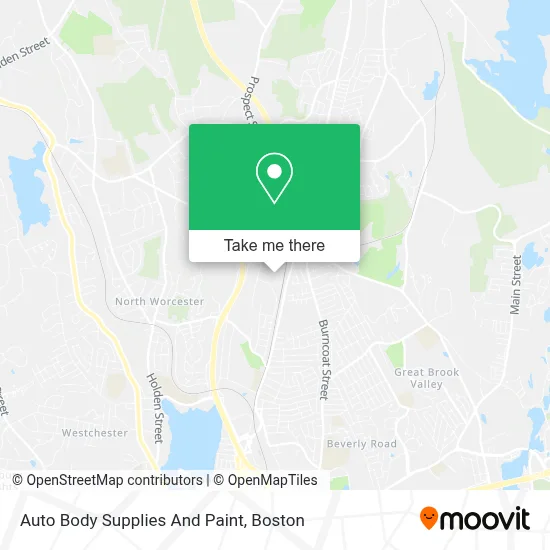 Auto Body Supplies And Paint map
