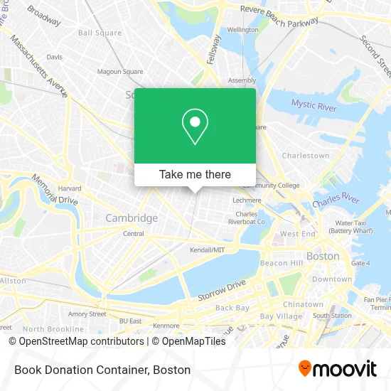 Book Donation Container map
