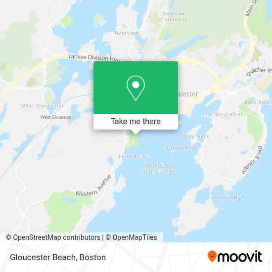 Gloucester Beach map