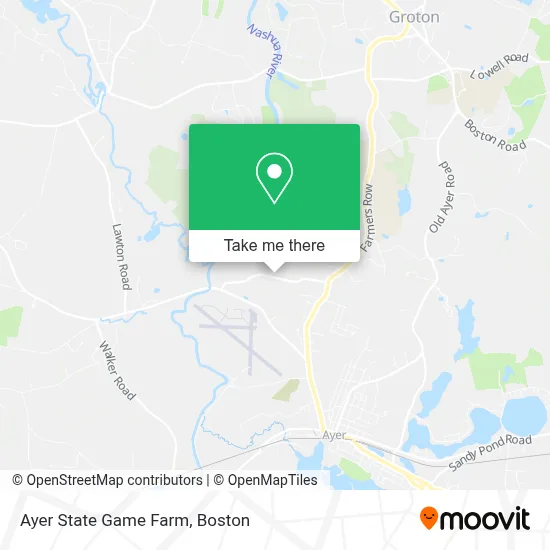 Ayer State Game Farm map