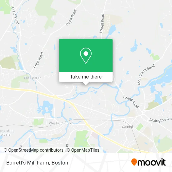 Barrett's Mill Farm map