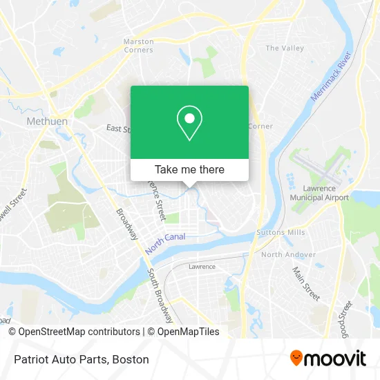 Patriot Auto Parts map