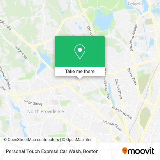 Personal Touch Express Car Wash map