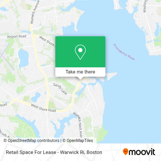 Retail Space For Lease - Warwick Ri map