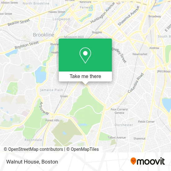 Walnut House map