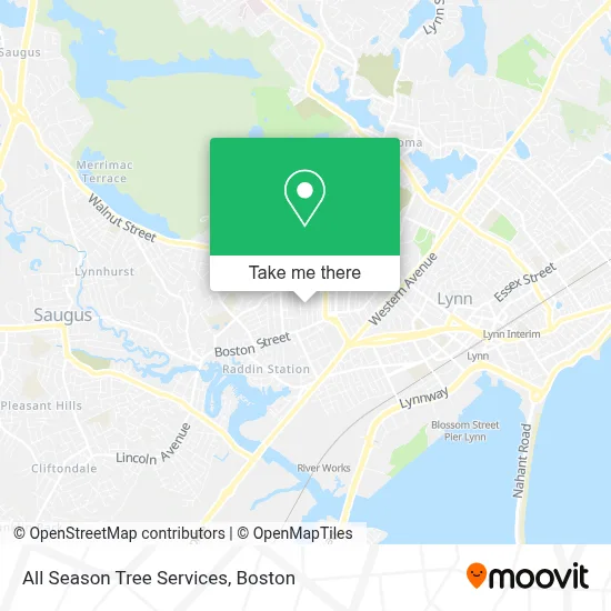 All Season Tree Services map