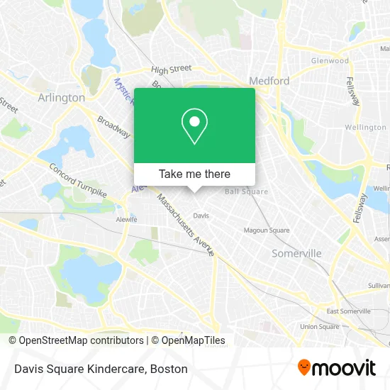 Davis Square Kindercare map