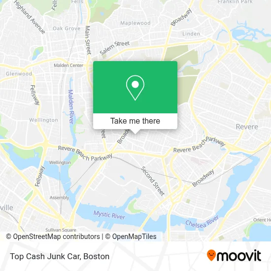 Top Cash Junk Car map