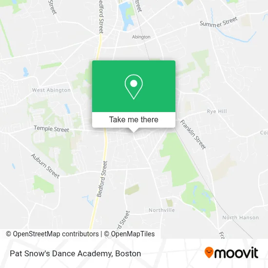 Pat Snow's Dance Academy map