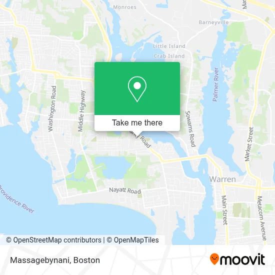 Massagebynani map