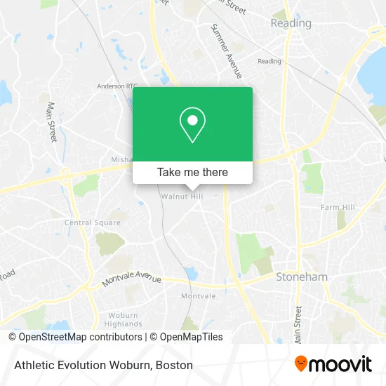 Athletic Evolution Woburn map
