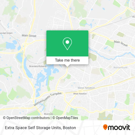 Extra Space Self Storage Units map