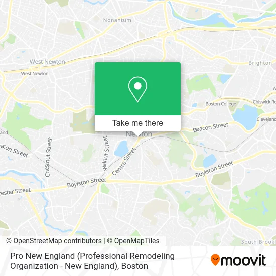 Pro New England (Professional Remodeling Organization - New England) map