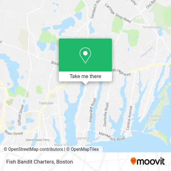 Fish Bandit Charters map