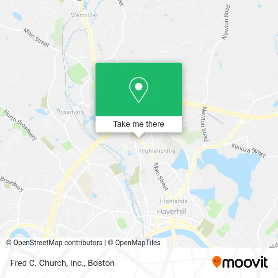 Fred C. Church, Inc. map
