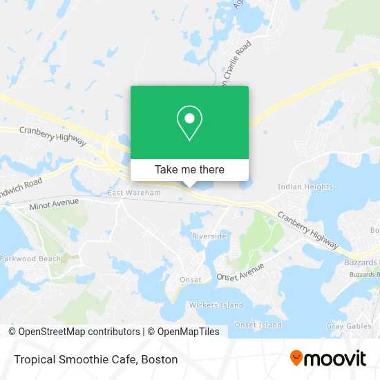 Tropical Smoothie Cafe map