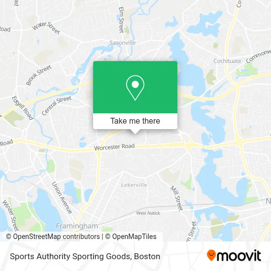 Sports Authority Sporting Goods map