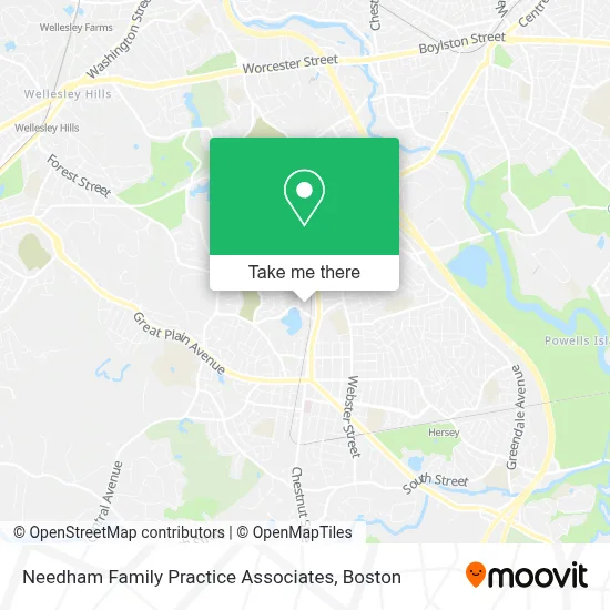 Needham Family Practice Associates map