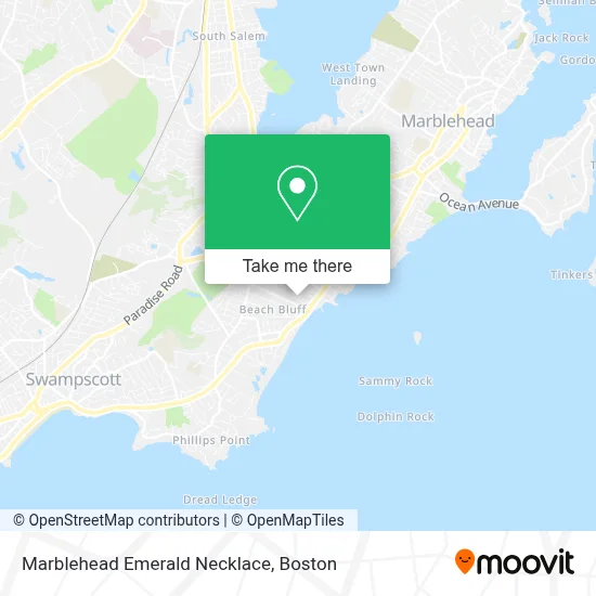 Marblehead Emerald Necklace map