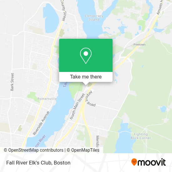 Fall River Elk's Club map