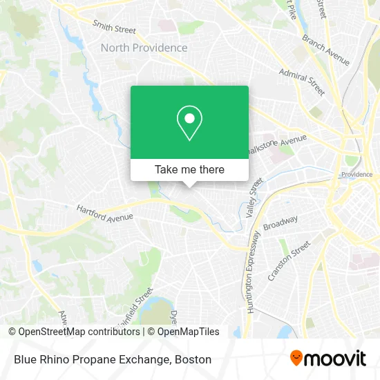 Blue Rhino Propane Exchange map