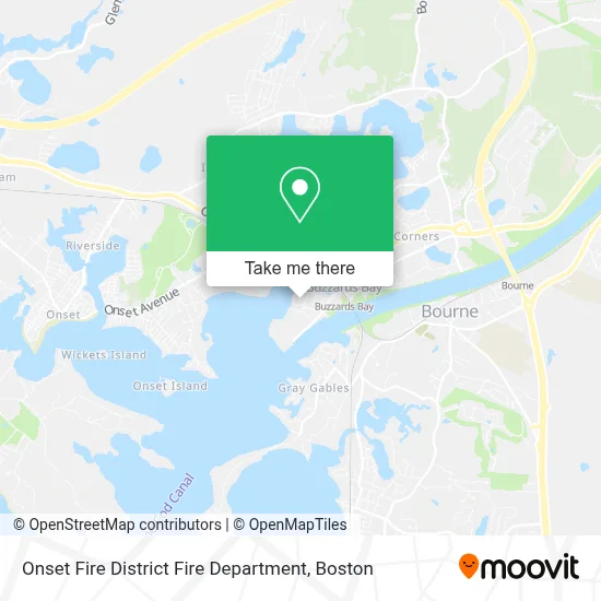 Onset Fire District Fire Department map