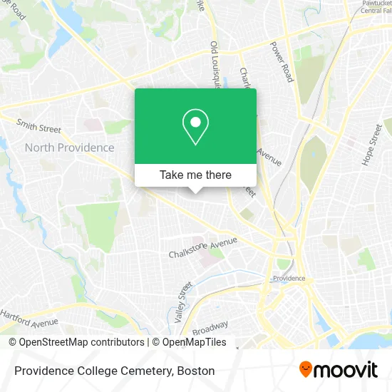 Providence College Cemetery map