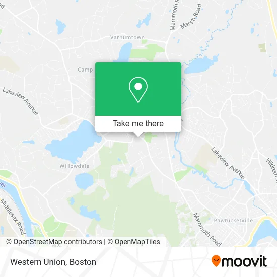 Western Union map