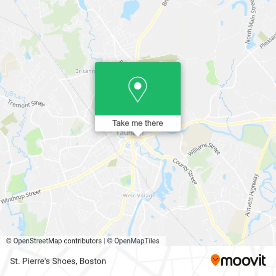 St. Pierre's Shoes map