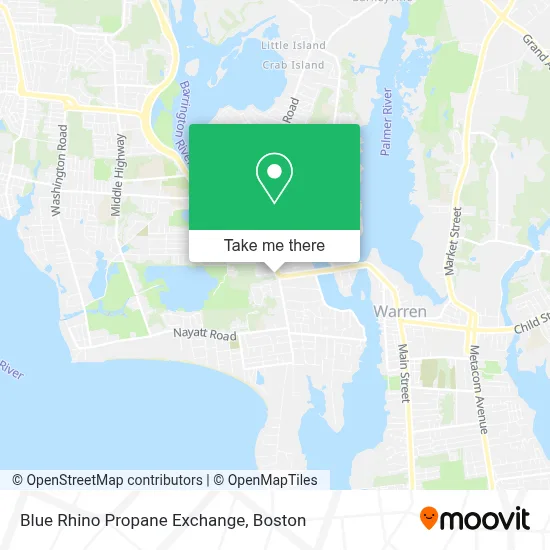Blue Rhino Propane Exchange map