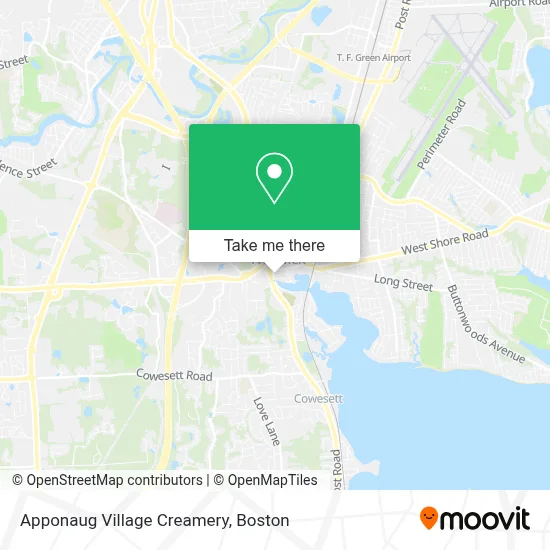 Apponaug Village Creamery map