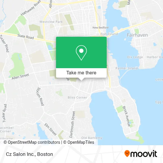 Cz Salon Inc. map