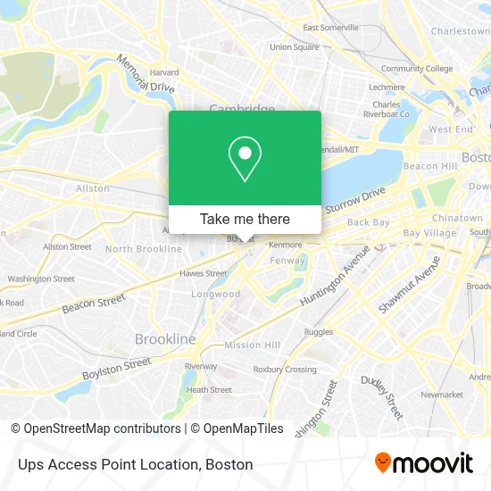 Ups Access Point Location map
