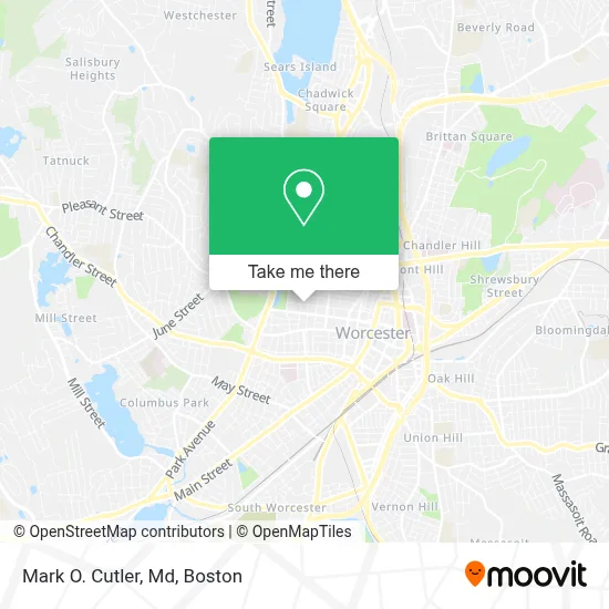 Mark O. Cutler, Md map