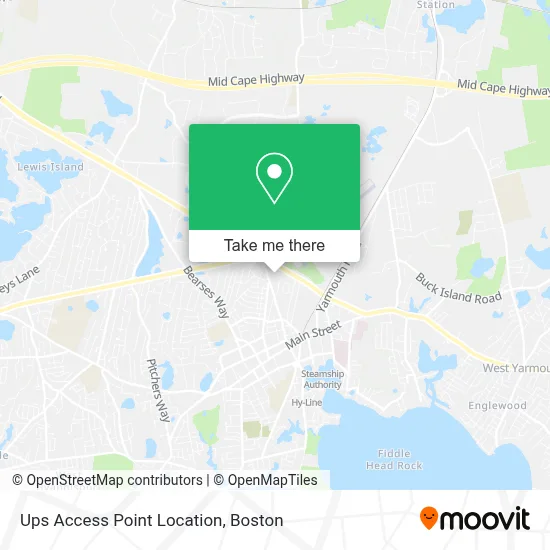 Ups Access Point Location map
